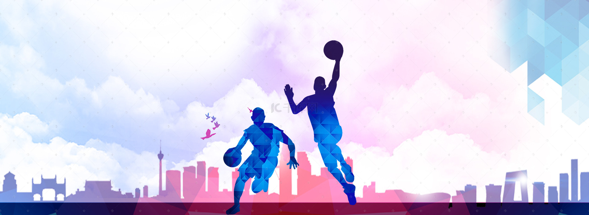 篮球运动海报背景图片_篮球运动海报背景