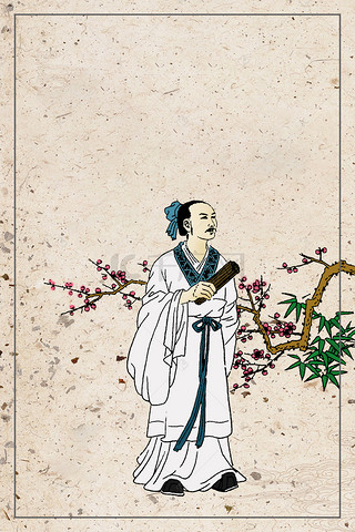 历史人物背景背景图片_历史人物背景背景素材图片_千库网