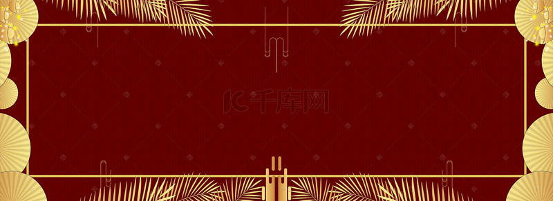 红色新中式婚礼背景图片_中式婚礼传统中国风背景