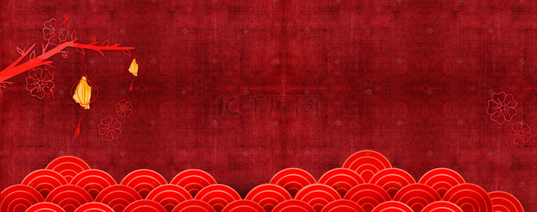 红色喜庆纹理背景图片_新春节日红色喜庆背景