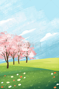 创意春季背景图片_彩色创意春季背景