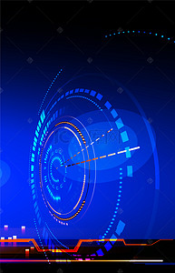 生活科技背景背景图片_蓝色大气科技未来背景素材