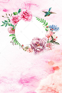 花卉背景素材背景图片_浪漫春季花卉H5背景素材