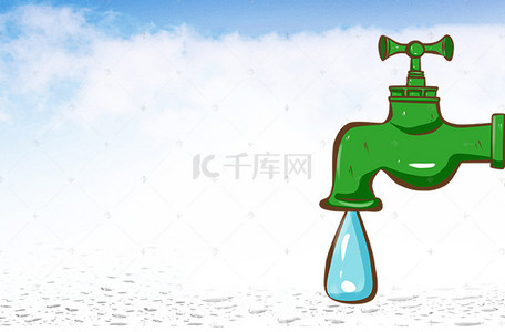 环保资源海报背景图片_节约用水宣传海报