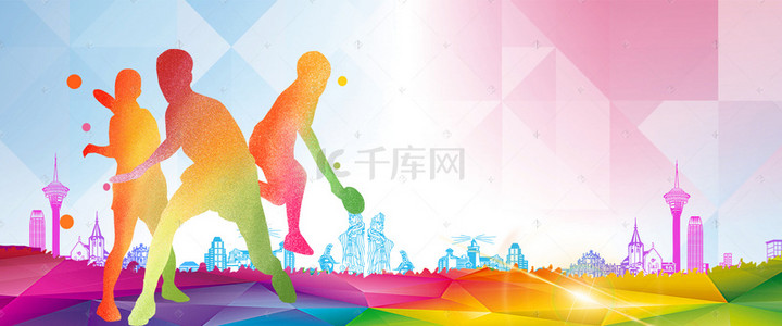 东京2020背景图片_乒乓球简约背景图