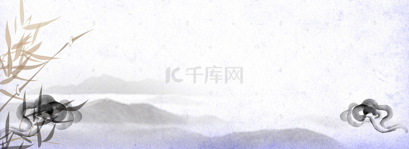 大暑中国风海报背景图