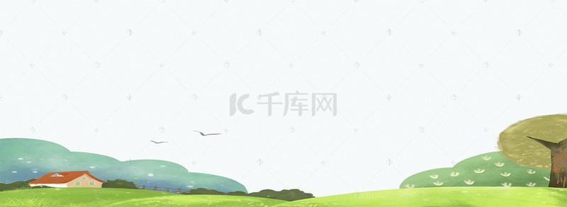 中华传统节日背景图片_二十四节气春分文艺清新banner