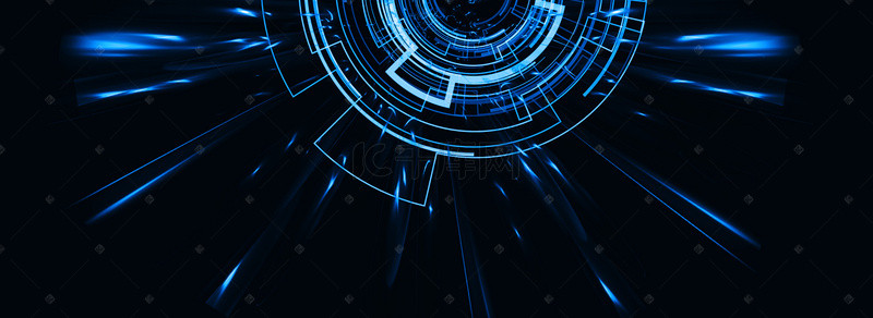 大数据科技商务背景图片_商务蓝色科技互联网大数据背景