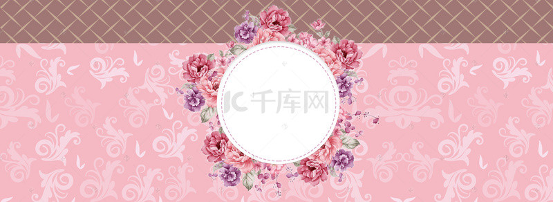 花瓣婚礼梦幻背景图片_花瓣婚礼纹理梦幻粉色banner背景