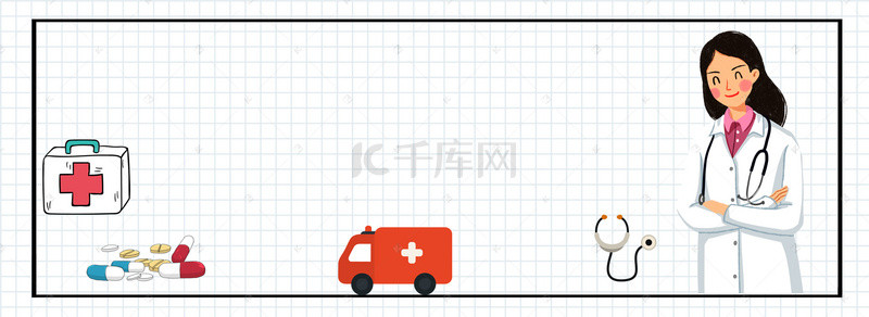 医生海报海报背景图片_简约医疗医生背景海报