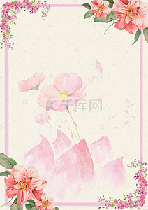 母爱母亲节海报背景图片_浪漫花瓣商业母亲节背景素材