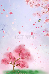 小清新花朵素材背景图片_创意小清新花朵花卉海报
