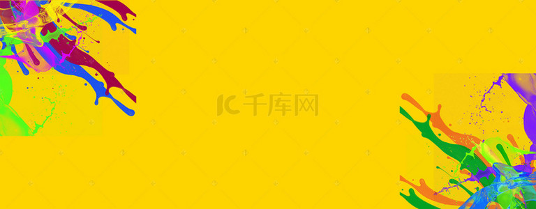 淘宝文具黄色鲜艳海报banner