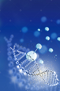 医学背景素材背景图片_几何线条医学基因平面素材