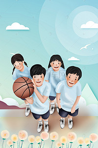 女篮背景图片_体育运动篮球海报
