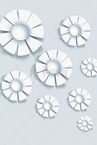 立体花卉背景背景图片_3D清新时尚花卉样式背景