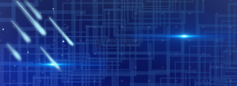展板蓝色科技背景图片_蓝色科技成就未来PSD素材