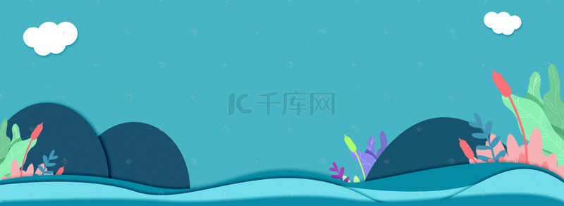 五谷杂粮食背景图片_无故咋狼文艺简约蓝色banner