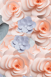 彩妆花朵背景图片_月季花花朵花瓣平铺H5背景