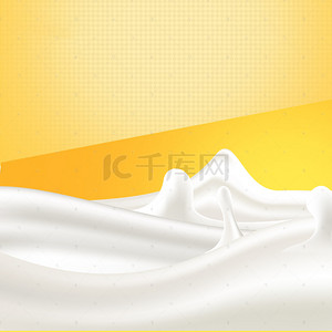 简约飞溅牛奶面包PSD分层主图背景素材