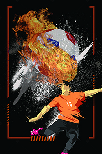 世界杯决战海报背景图片_2018世界杯足球海报