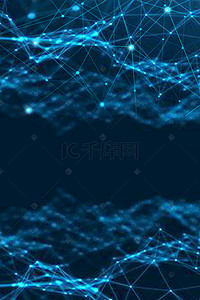 科技感发光线条背景图片_商务发光线条科技感蓝色渐变背景