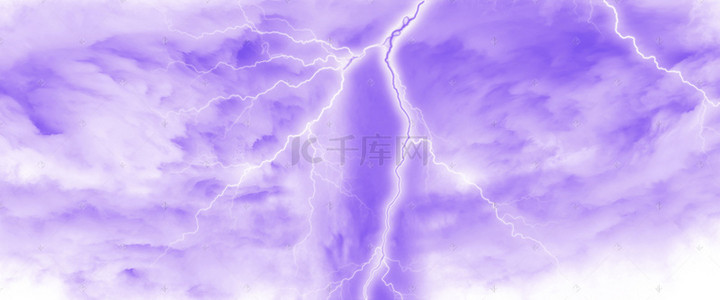 科幻云层背景图片_紫色云层闪电背景