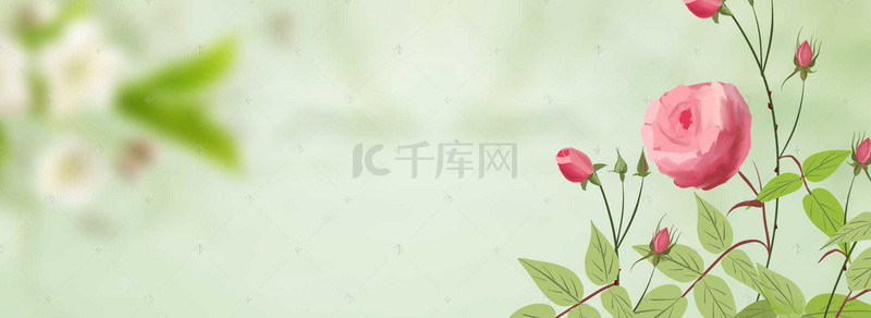 春天banner背景图