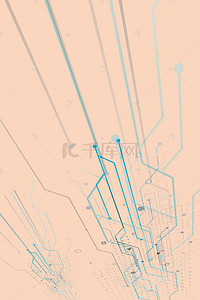 简约线条抽象风炫彩科技商务背景