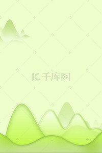 banner清明背景图片_清明节绿色文艺海报banner背景