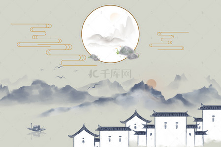 中式背景墙纸背景图片_中国风古典电视墙背景素材