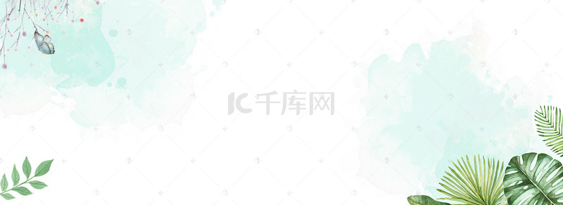 日系粉色小清新背景图片_小清新简约风格banner海报