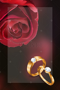 戒指珠宝广告展板宣传单背景素材