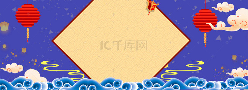 天猫新年促销背景图片_年货节中国风电商海报背景