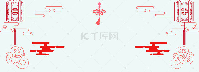 水墨灯笼背景背景图片_纹理质感复古banner海报背景