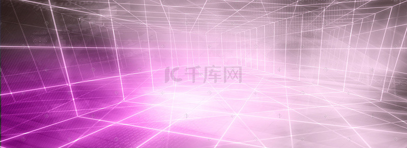 几何粉色紫色背景图片_紫色科技电商通用背景