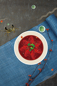 浓汤番茄锅背景图片_麻辣鲜香香辣螺丝特色小吃宣传海报
