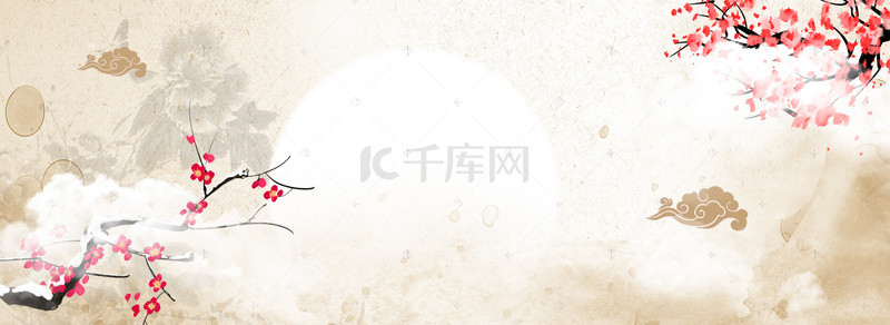 情人节海报古风背景图片_情人节中国风灰色海报背景