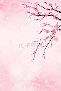 粉色花瓣背景海报背景图片_唯美粉色浪漫桃花节海报背景素材
