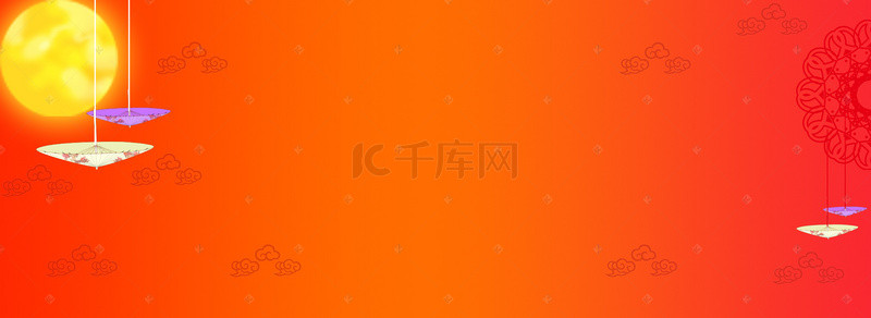 淘宝夏季背景图片_淘宝中国风红色海报banner