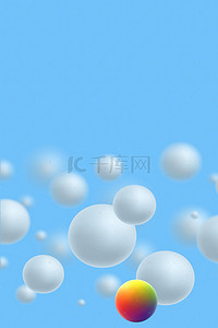 蓝色科技矢量素材背景图片_蓝色立体球状科技海报背景素材