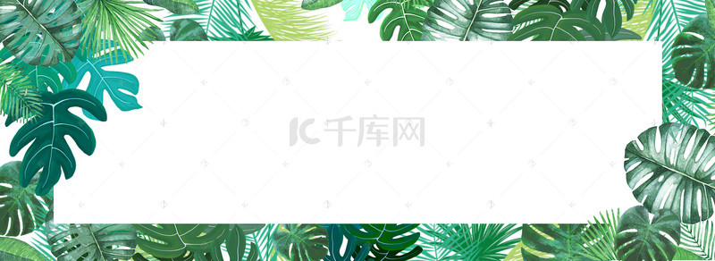 夏季女装清新背景背景图片_春夏清新绿色电商海报背景