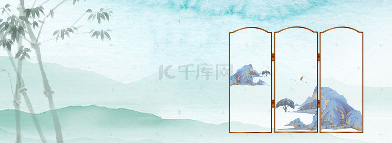 中国风海报banner背景图片