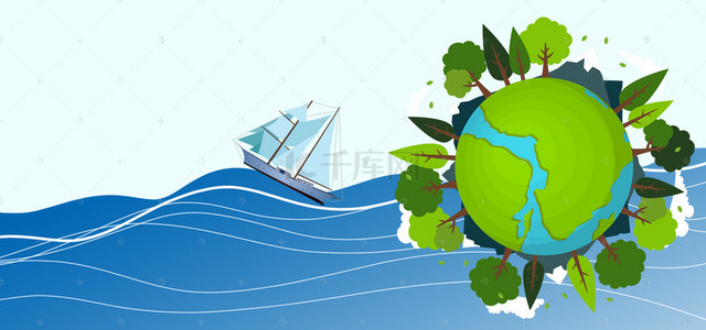环保公益背景图片_世界地球日公益环保banner