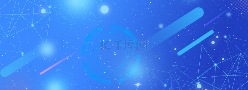 设计banner背景图片_大气科技粒子图形纹理banner