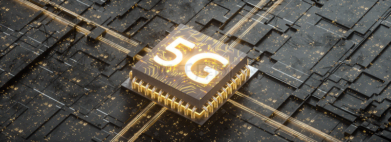 3g4g5g背景图片_黄色5G科技芯片C4D电商banner