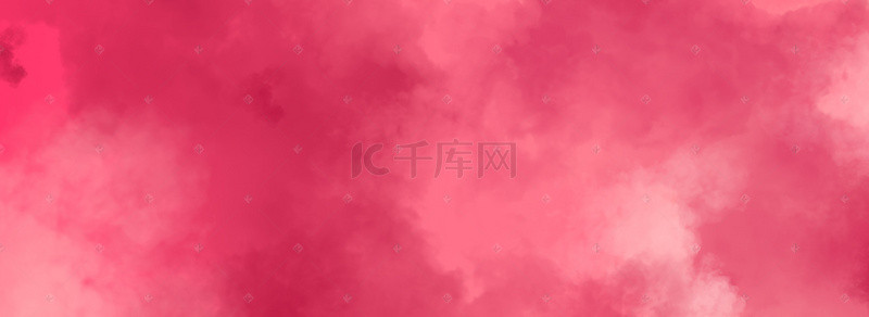 少女电商背景图片_浪漫风质感烟雾桃红电商banner