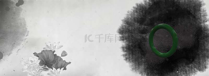 中式风展板背景图片_水墨海报背景