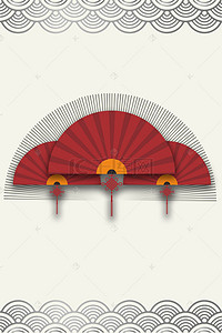 扇子元素背景图片-扇子元素背景素材图片-千库网