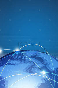 蓝色科技光线背景素材背景背景图片_蓝色地球上的图案背景素材